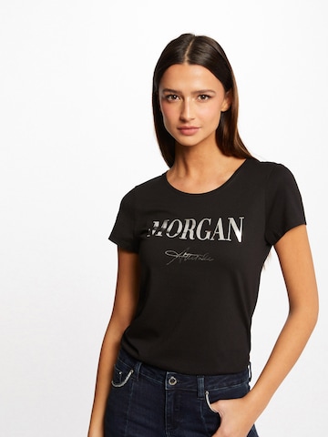 Morgan - Camiseta 'DATTI' en negro: frente
