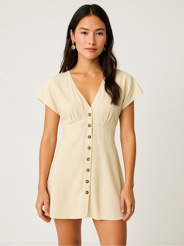 LTB Jeans Dress 'Kleid' in Beige: front