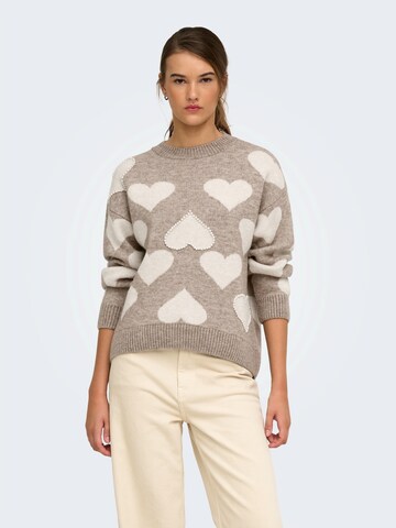 ONLY - Jersey 'ONLPOPPY' en beige: frente