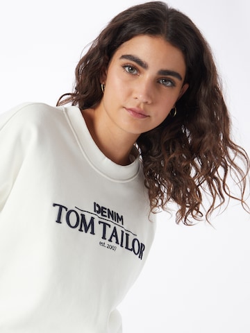 TOM TAILOR DENIM - Sweatshirt em branco