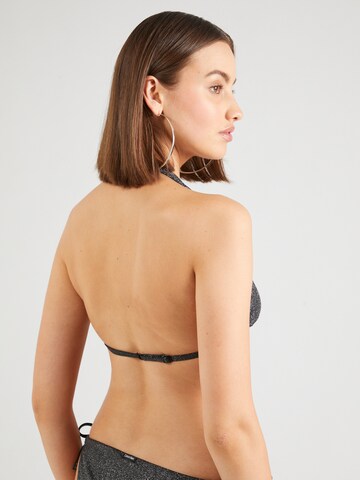 Calvin Klein Swimwear Triangle Bikini top in Black