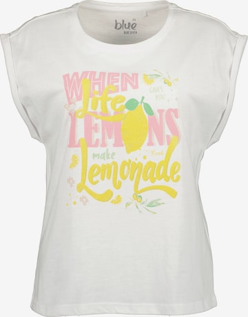 T-shirt BLUE SEVEN en blanc : devant