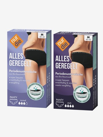 Nur Die Broekje 'Alles Geregelt Panty Set Tag + Nacht' in Zwart