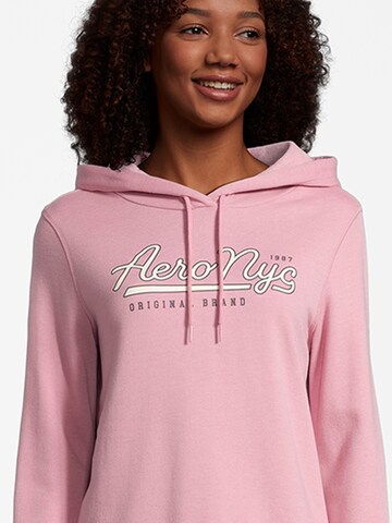 Sweat-shirt 'FACORY' AÉROPOSTALE en rose