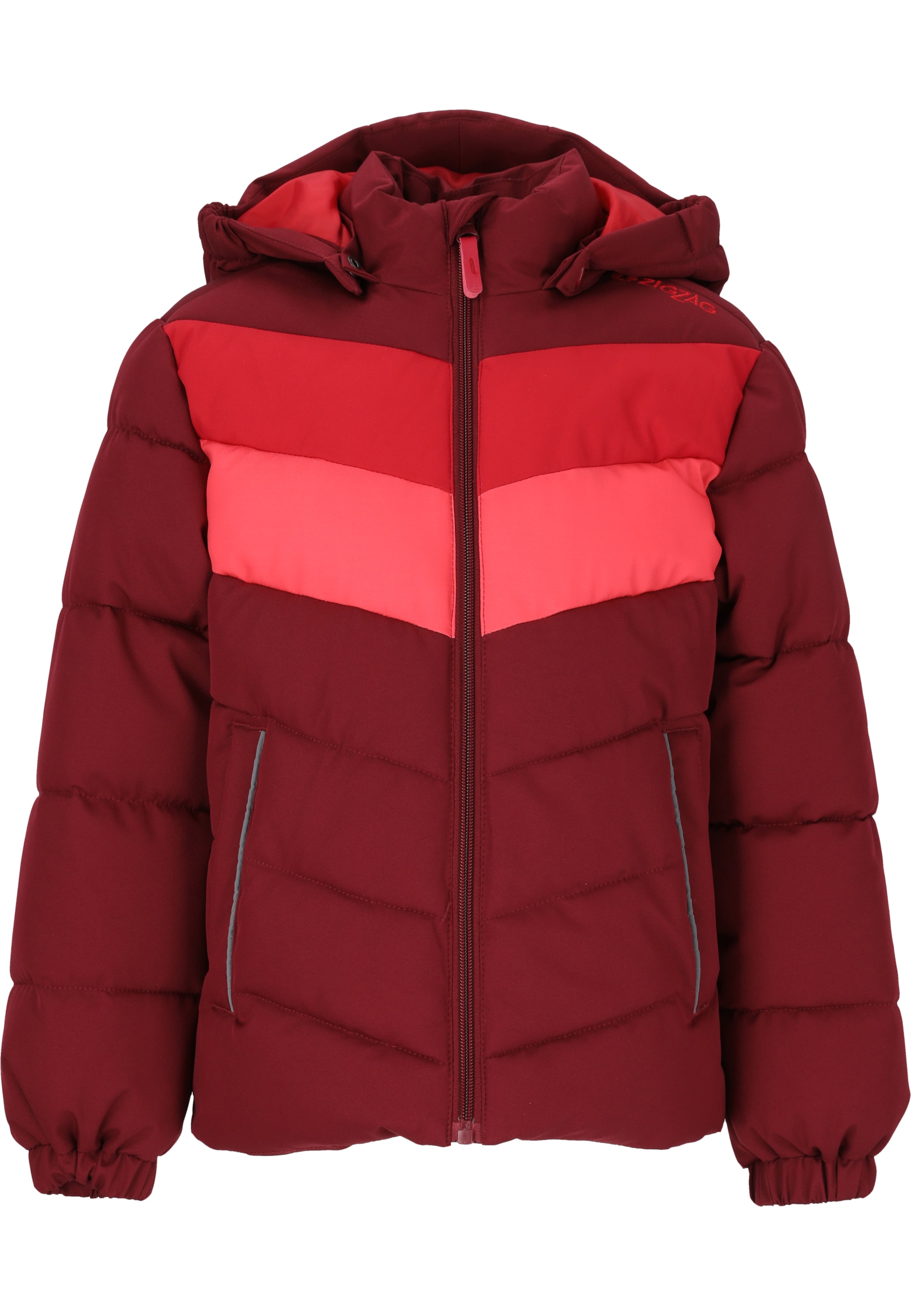 ZigZag Winterjacke 'Bento' in Rot: Vorderseite