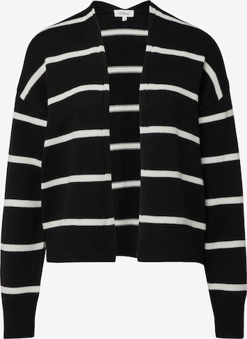 s.Oliver Gebreid vest in Zwart: voorkant