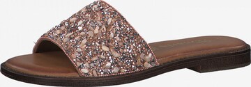 TAMARIS Mules in Bronze: front