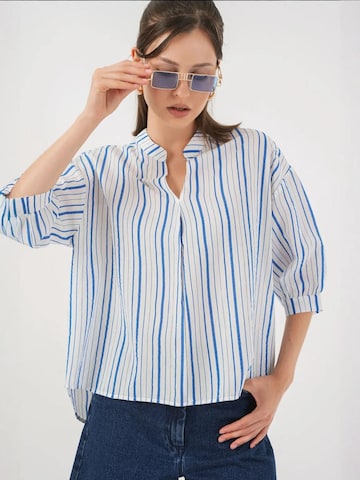 Bigdart Blouse 'Blusen' in Blauw: voorkant