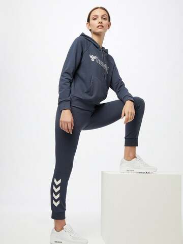 Hummel Slimfit Sportovní kalhoty – modrá