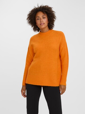 VERO MODA Sweater 'Lefile' in Orange: front