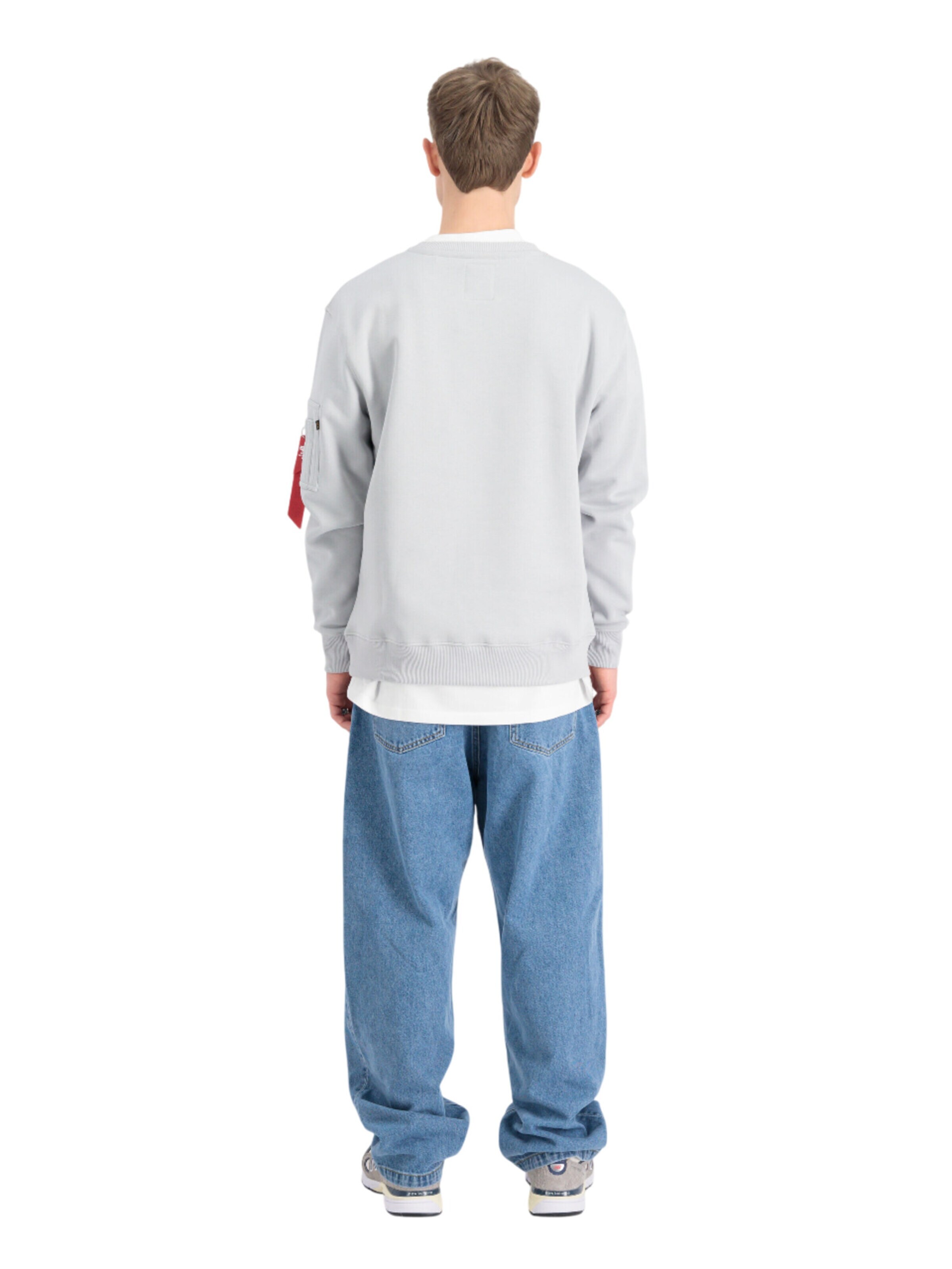 ALPHA INDUSTRIES Sweatshirt 'RP'‌‌‌‌‌‌‌‌ in Grau