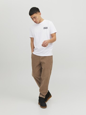 JACK & JONES Тениска 'JJECorp' в бяло