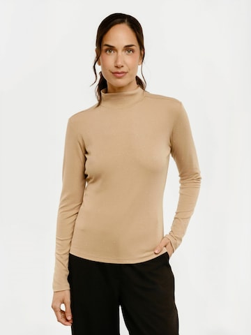 Maglietta ' TAMMI ' di Liberte Essentiel in beige: frontale