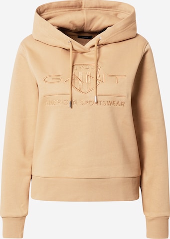 Sweat-shirt GANT en beige : devant