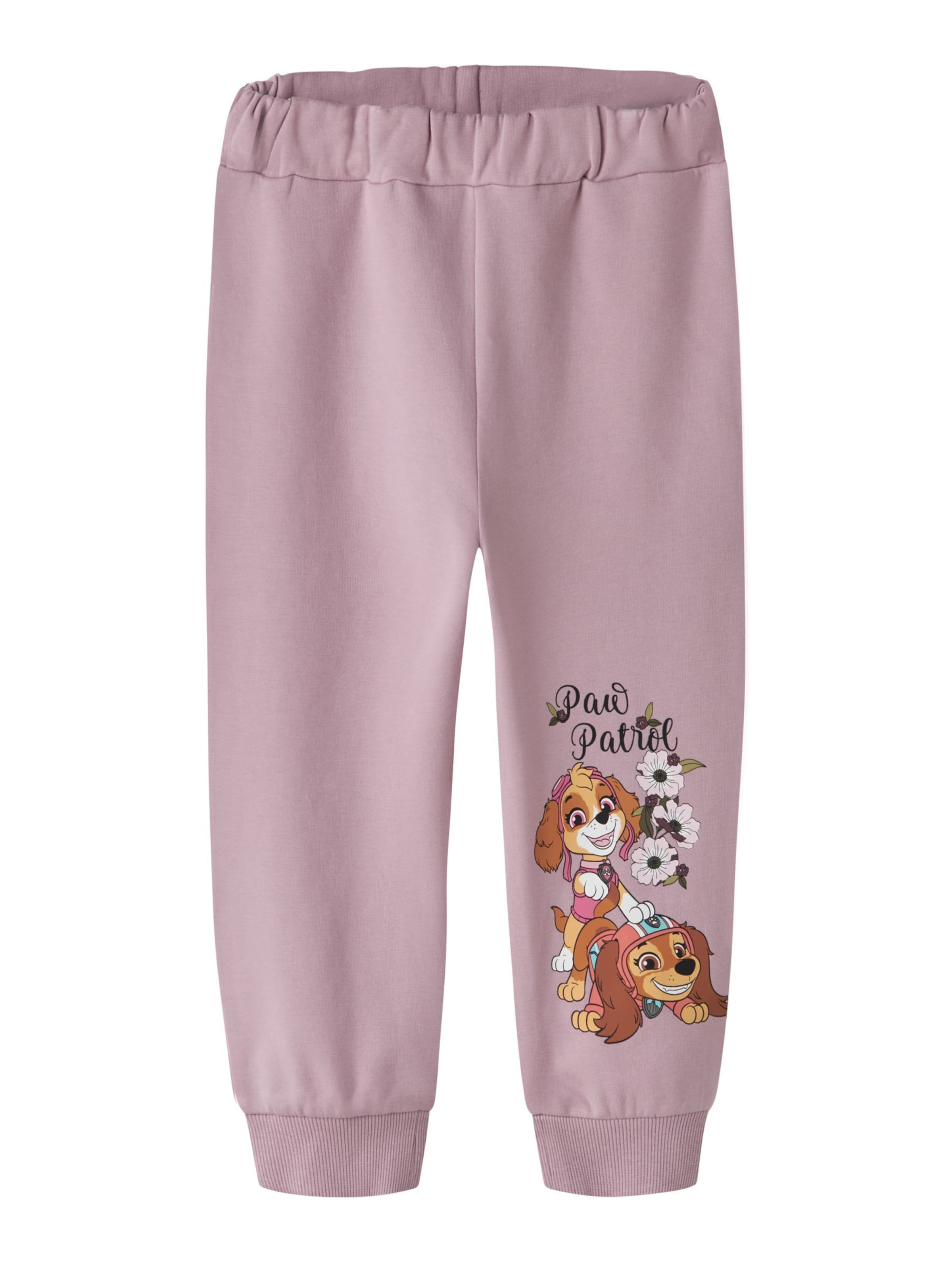 Effilé Pantalon 'Paw Patrol' NAME IT en violet : devant