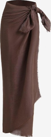 Emilie collection Strandlaken 'Pareo' in Bruin: voorkant