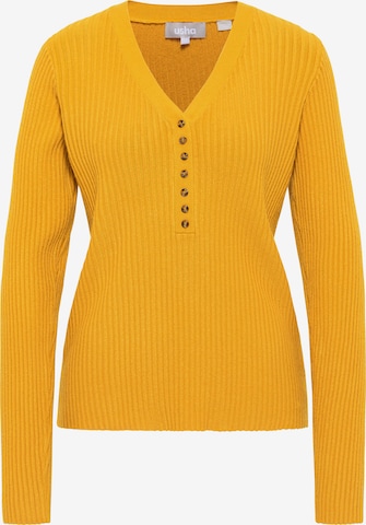 Pull-over Usha en jaune : devant