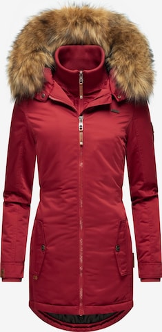 MARIKOO Χειμερινό παλτό 'Sanakoo' σε κόκκινο: μπροστά