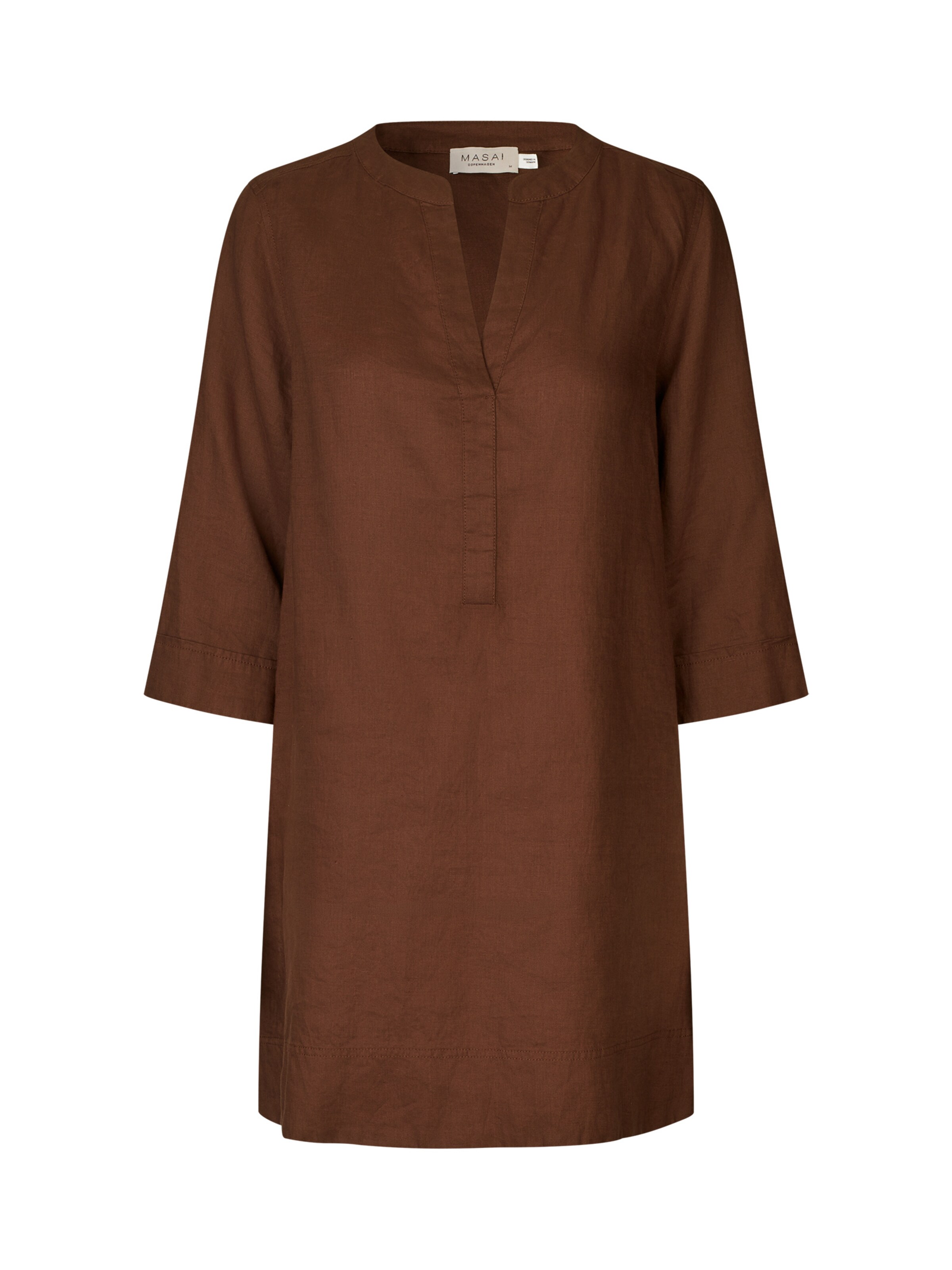 Robe Masai en marron : devant