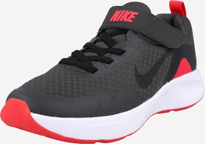 Nike Sportswear Baskets en gris foncé / rouge clair, Vue avec produit
