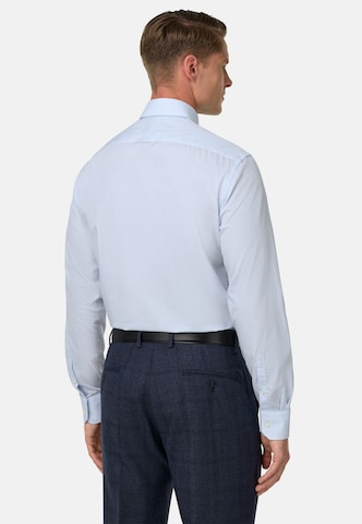 Boggi Milano Slim fit Overhemd in Blauw