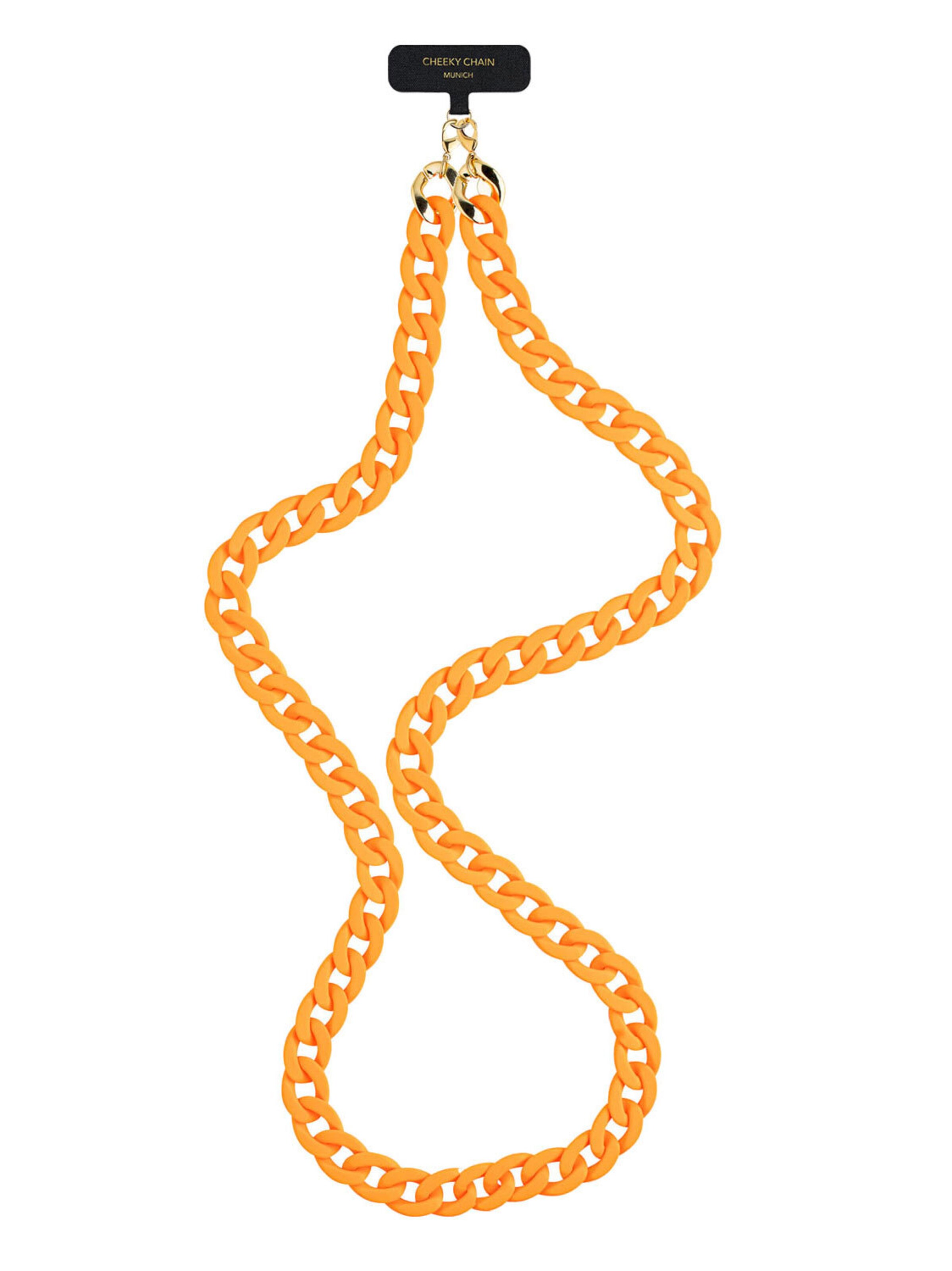 Cheeky Chain Munich Smartphone Case 'Silk' in Orange: front