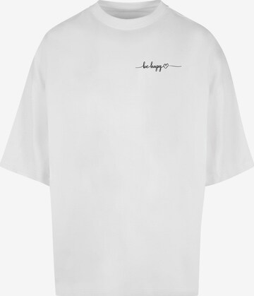 T-Shirt 'Be Happy' Merchcode en blanc : devant