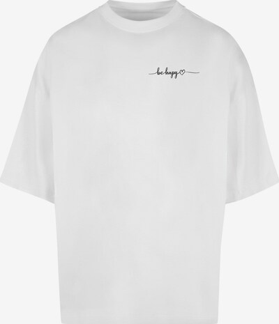 Merchcode T-Shirt 'Be Happy' en noir / blanc, Vue avec produit