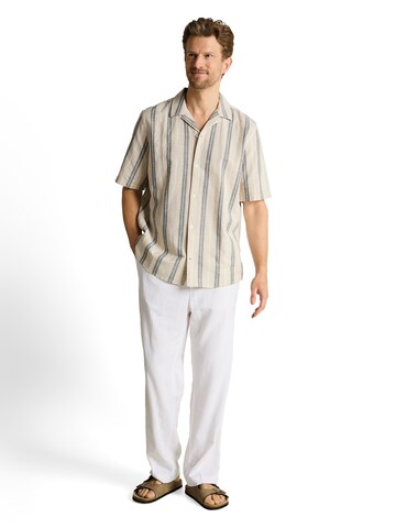 TOM TAILOR Comfort fit Button Up Shirt in Beige