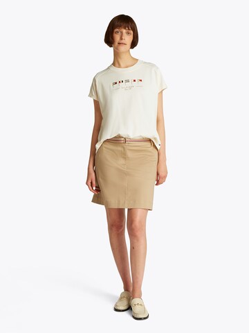 TOMMY HILFIGER Tričko 'SAIL FLAGS' – béžová