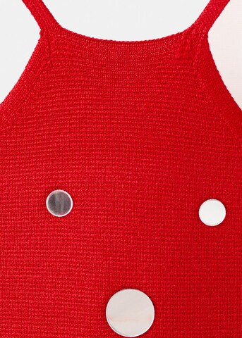 MANGO Strickkleid 'Espeji' in Rot