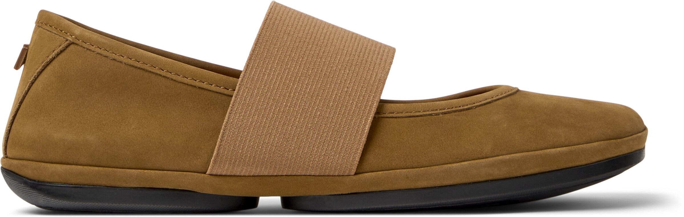 CAMPER Ballerina met riempjes 'Right Nina' in Bruin