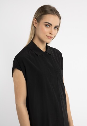 DreiMaster Klassik Bluse in Schwarz