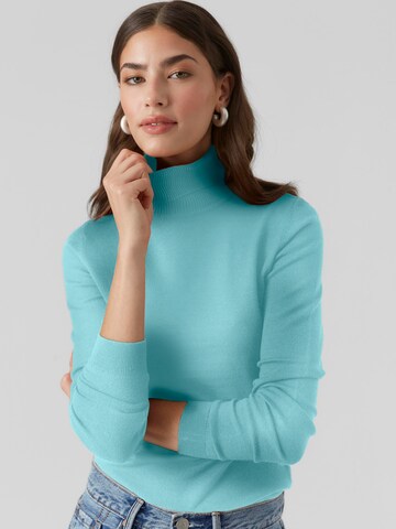 VERO MODA Sweater 'HAPPINESS' in Blue