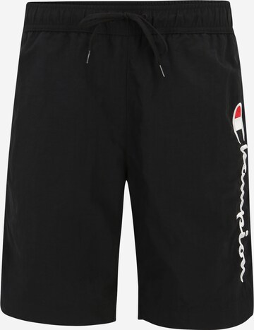 Champion Authentic Athletic Apparel Badeshorts in Schwarz: predná strana