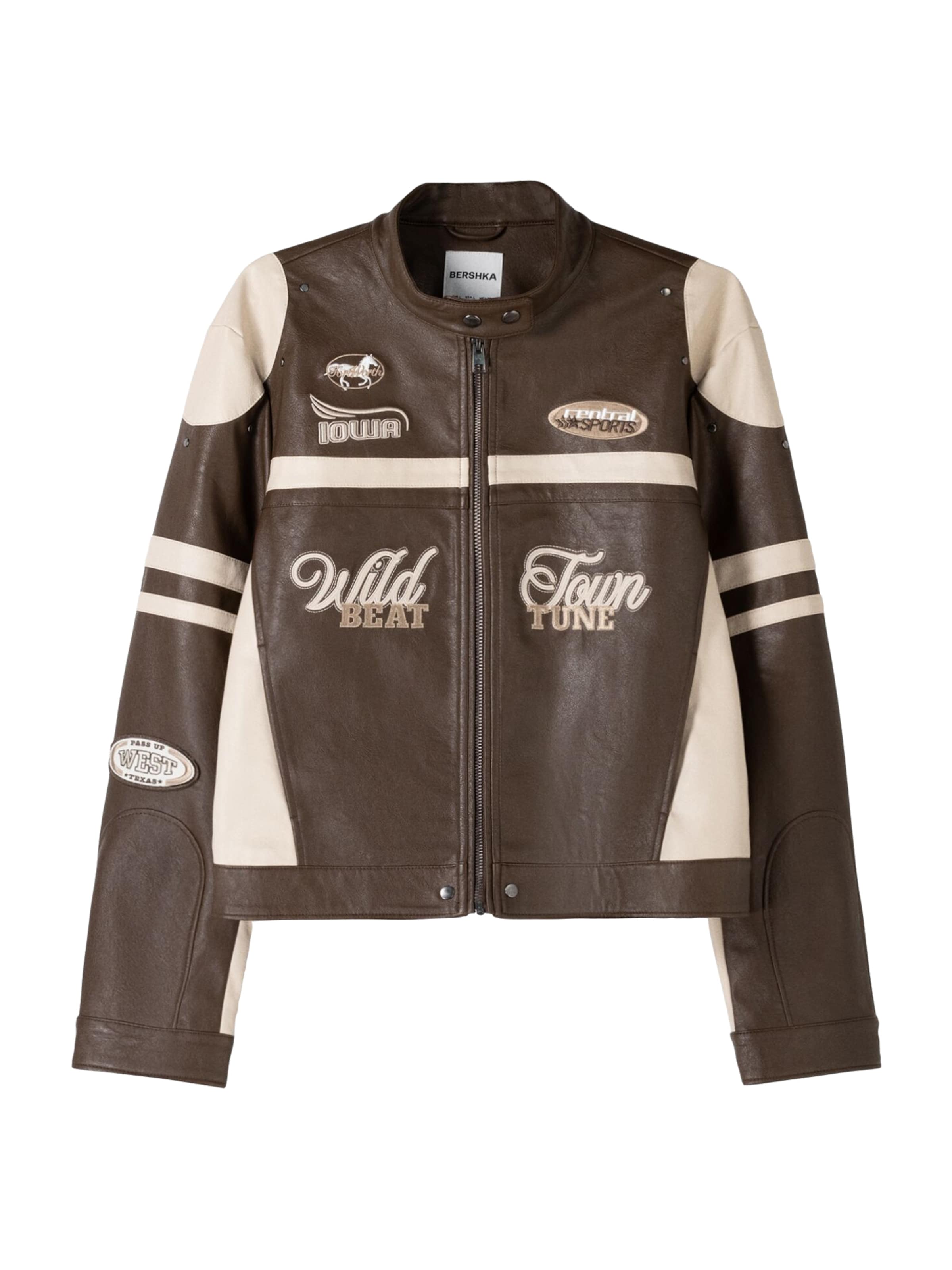 Bershka Átmeneti dzseki - barna: elől