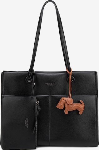 Shopper 'Borsa Shopper Donna Elora Lux - Pelle Vegana PU, Chiusura Magnetica' di Diana&Co. in nero: frontale