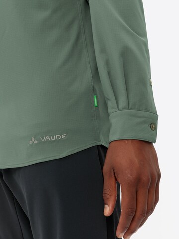 VAUDE Regular fit Athletic button up shirt 'Rosemoor II' in Green