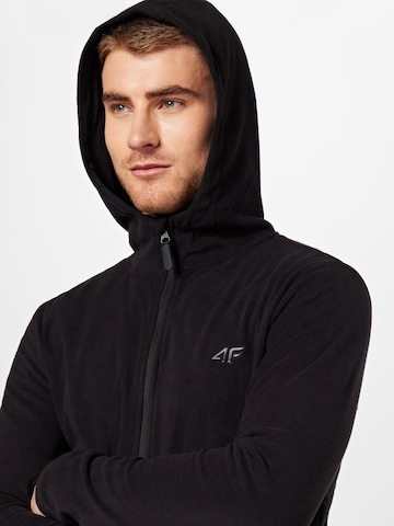 4F Athletic Fleece Jacket in Black