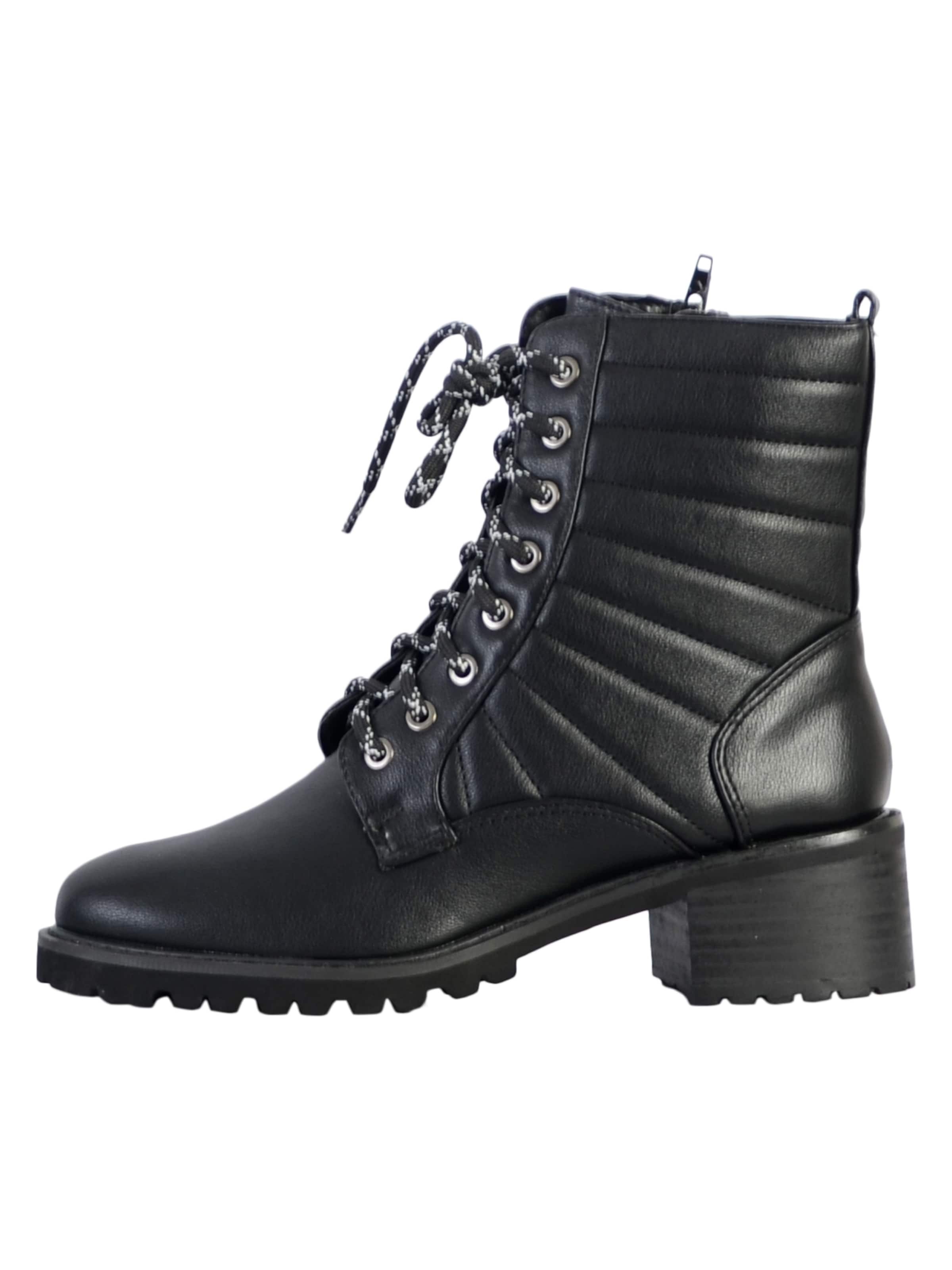 The Divine Factory Ankle boots 'Schnürboot' in Black: front