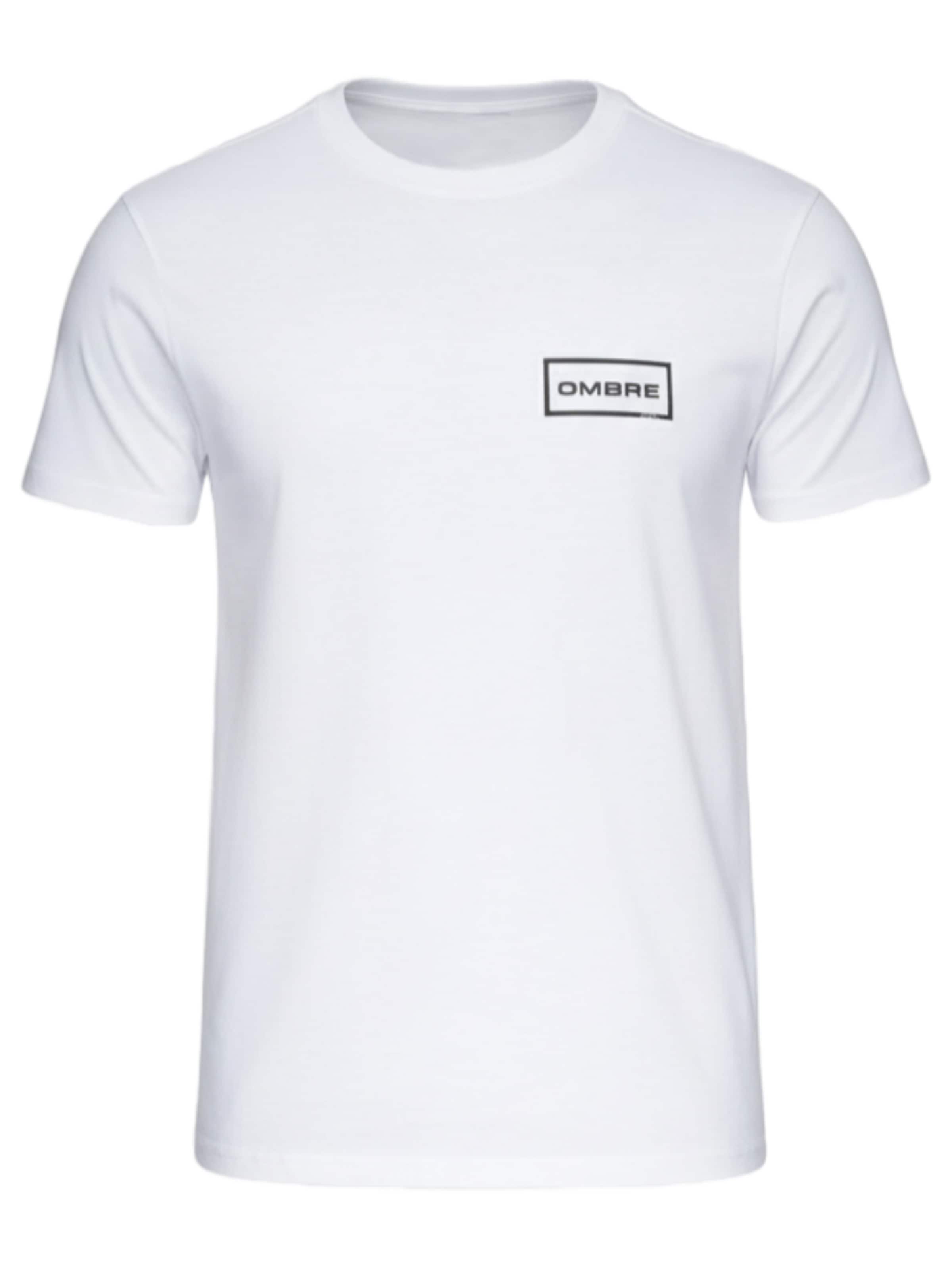 Ombre Shirt in Wit: voorkant