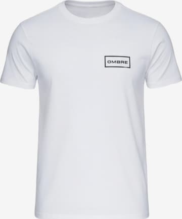 Ombre Shirt in Wit: voorkant