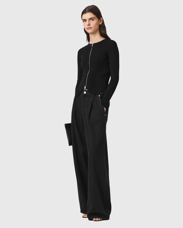 AllSaints Gebreid vest in Zwart