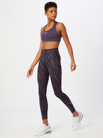 NIKE Skinny Sportovní kalhoty 'One' – fialová