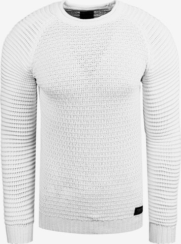 Rusty Neal Sweater in White: front