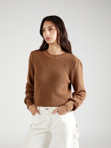 Pull-over TAIFUN en marron : devant