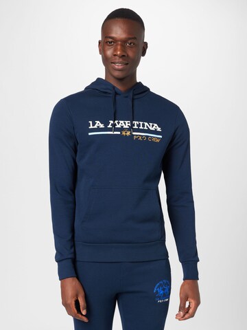 La Martina - Sweatshirt em azul: frente