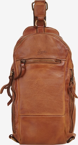 X-ZONE Crossbody bag in Brown: front