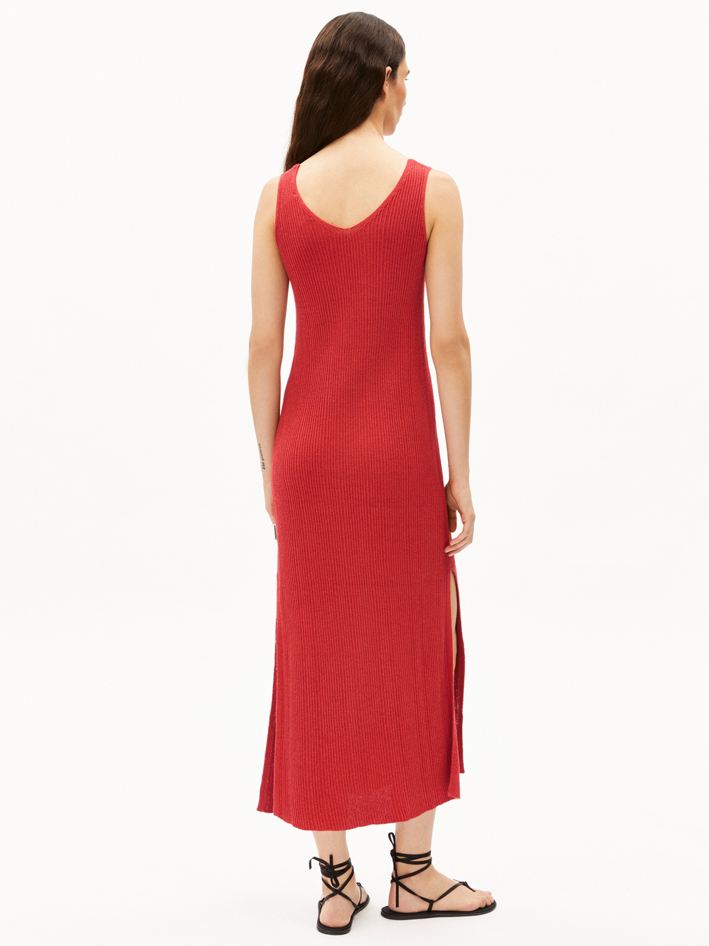 Robes en maille 'CINDAA' ARMEDANGELS en orange : devant