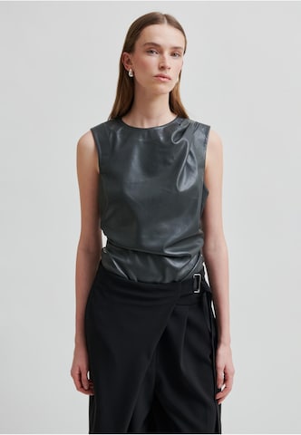 Top 'Seerie' di SECOND FEMALE in nero: frontale